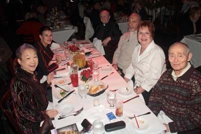 Lori, Penny, Father Ben, John, Jane  Coleman, Gildo di Nunzio